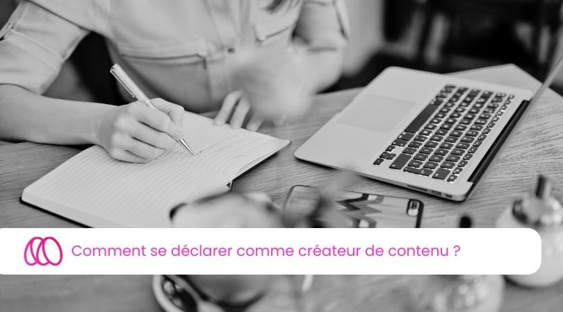 Comment se déclarer comme créateur de contenu